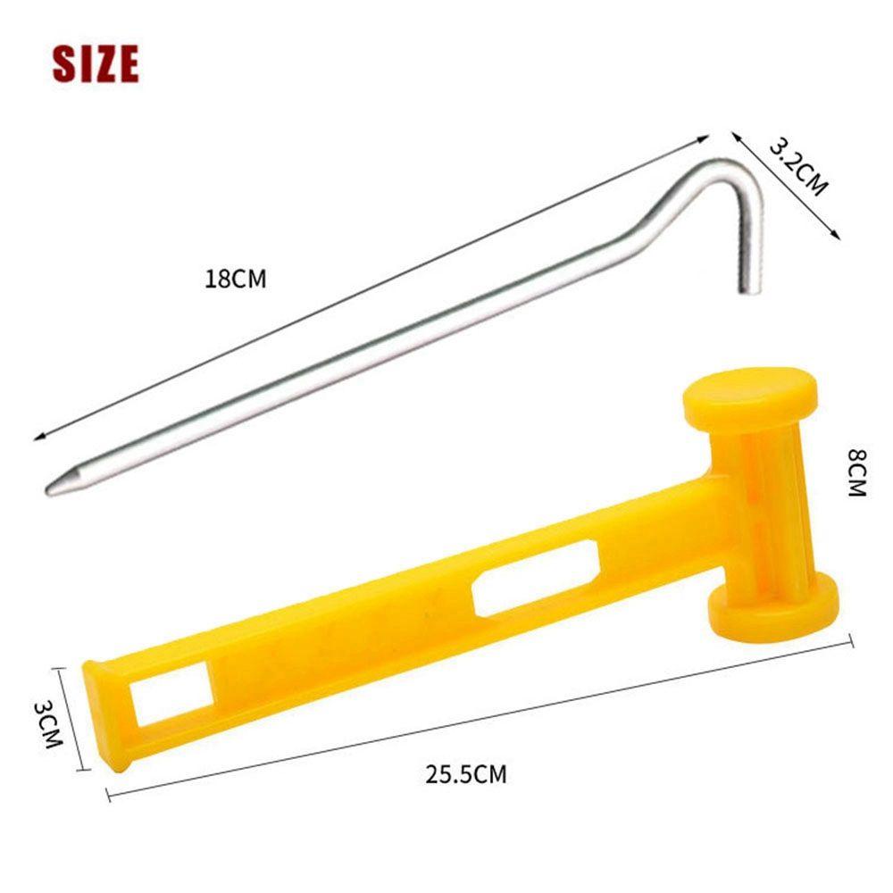 Chốt Lều MAYSHOW 1 Bộ|Búa Hợp Kim Nhôm Chuyên Dụng Cho Cắm Trại