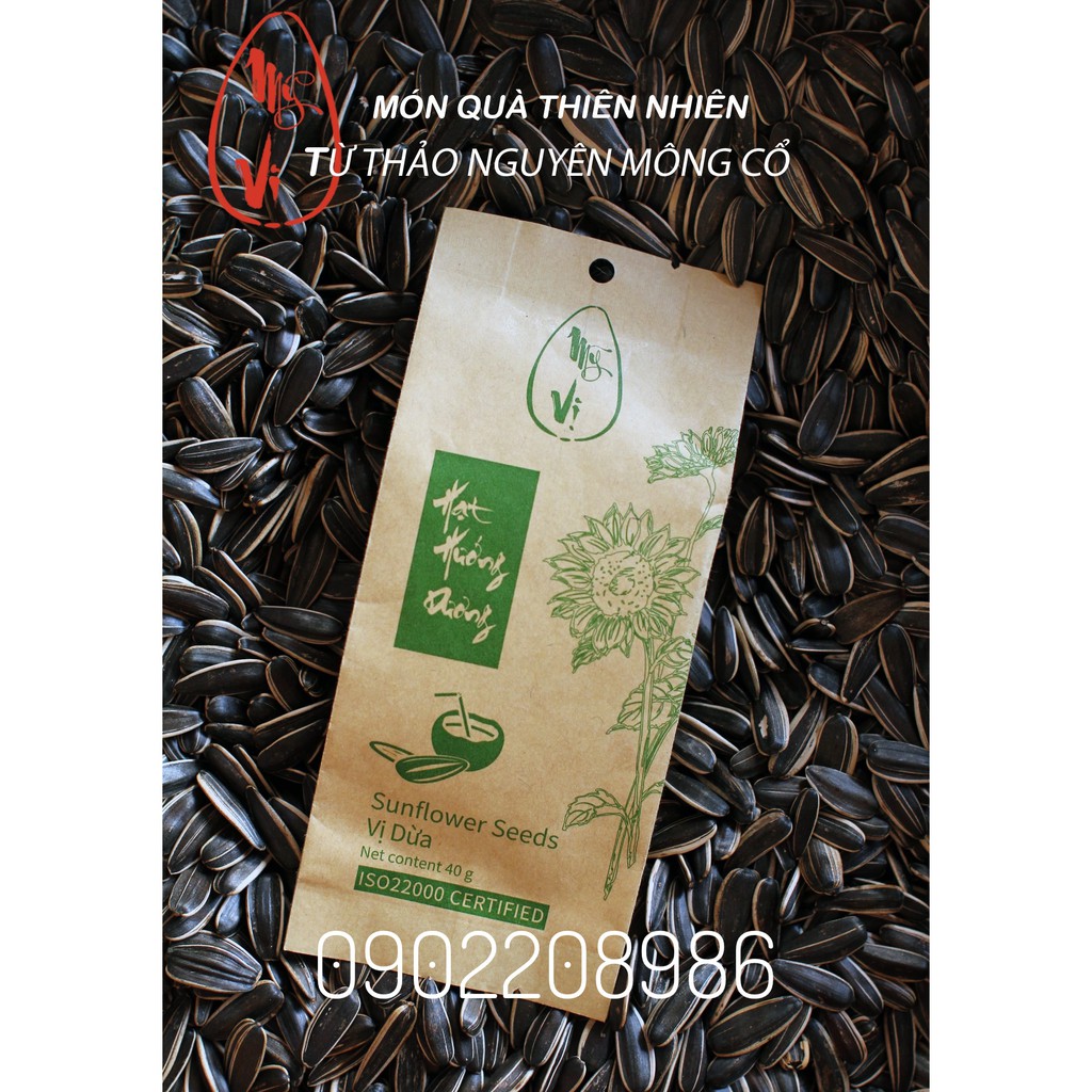 Hướng Dương Vị Dừa gói 40gr (Thùng 200 gói) - Hướng Dương Mỹ Vị