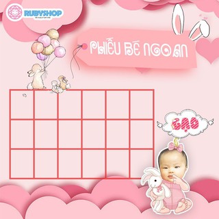 bảng dán phiếu bé ngoan đủ mẫu