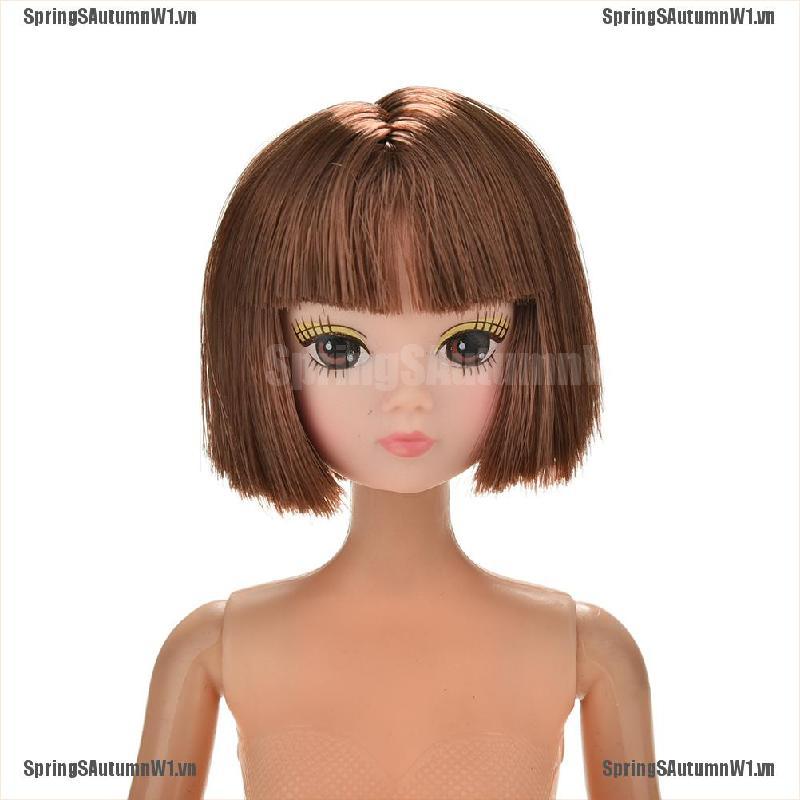 (Hàng Mới Về) 1 Tóc Giả Ngắn Thời Trang Cho Búp Bê Barbie