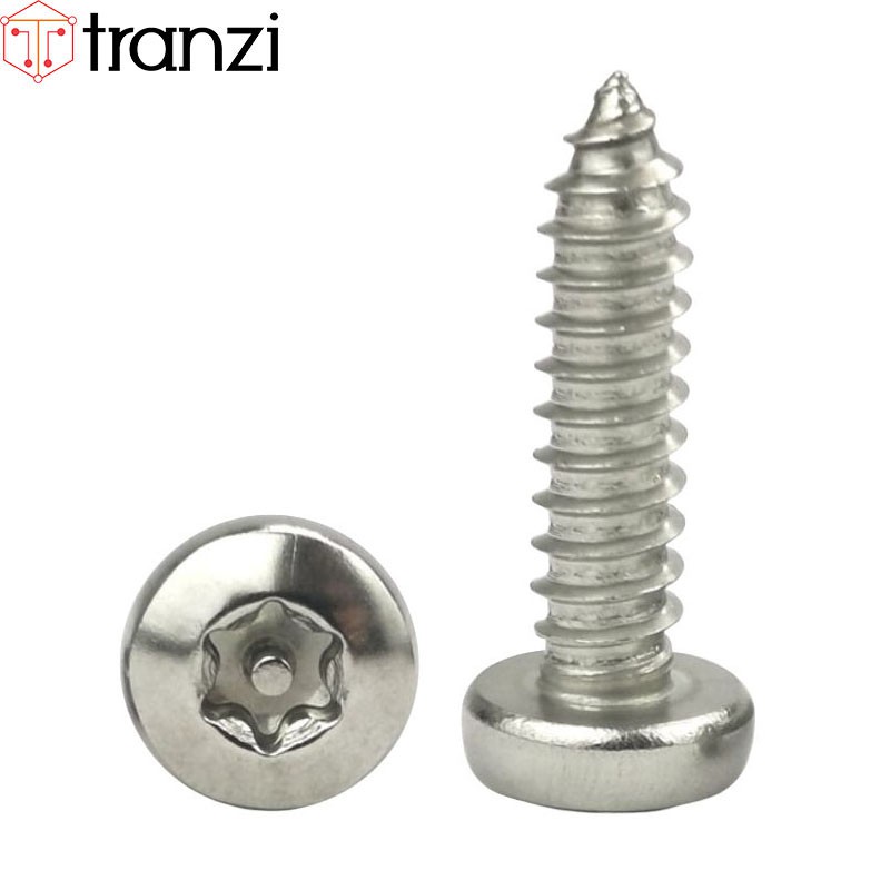 Vít hoa thị 6 cạnh đầu cầu đuôi nhọn ren thô inox 304 có nhân M2,9 M3,5 M3,9 M4,2 M4,8 M6,3