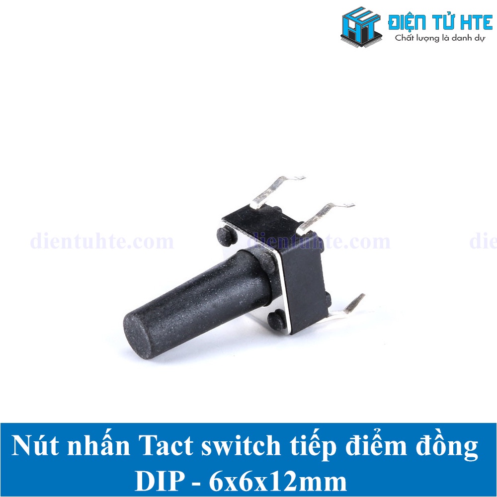 Nút nhấn 4 chân cắm DIP tiếp điểm đồng 6x6