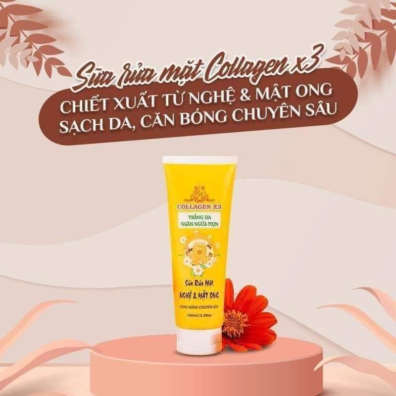 SỮA RỬA MẶT NGHỆ, MẬT ONG COLLAGEN X3