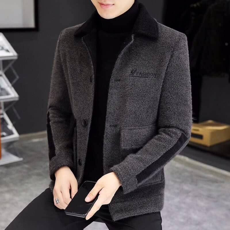 Áo khoác dạ nam cao cấp kiểu dáng sang trọng QCNP3466