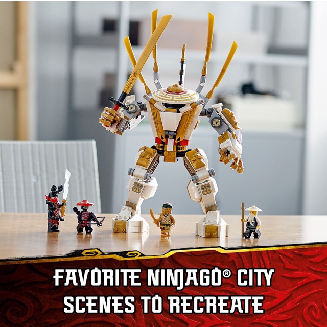 Có sẵn Lắp Ráp Lari 11492 Golden Mech Chiến giáp hoàng kim Ninjago 517pcs