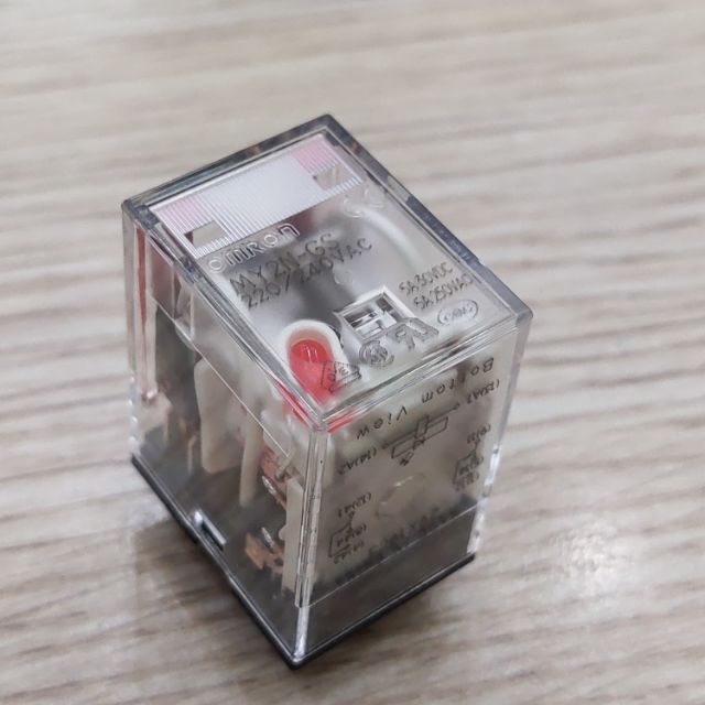 Relay kiếng 8 chân dẹp nhỏ MY2N-GS AC220/AC110/DC24/DC12 Omron
