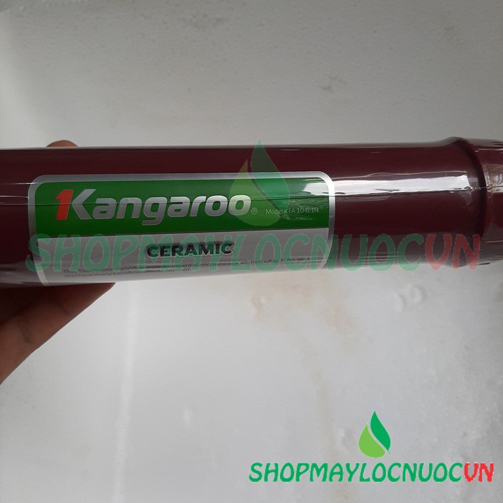 Combo 3 Lõi Lọc Nước Kangaroo gồm: Màng RO (Sản xuất tại Hàn Quốc)+ Lõi Nano Bạc+Lõi Ceramic–Tặng 04 cút nối nhanh