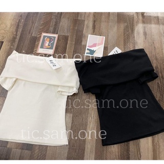 🏖shirt bozip- áo lệch vai🏖