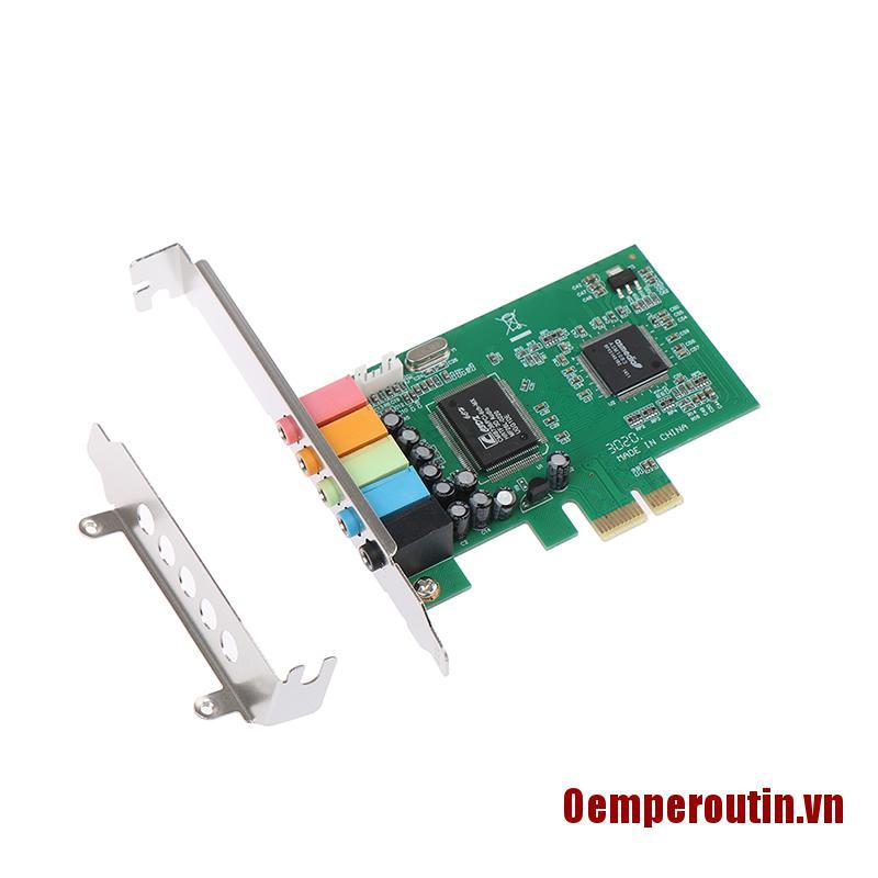 CHANNEL Card Âm Thanh Pci Express Pci-E 5.1 Ch 6 Kênh Hỗ Trợ Win7