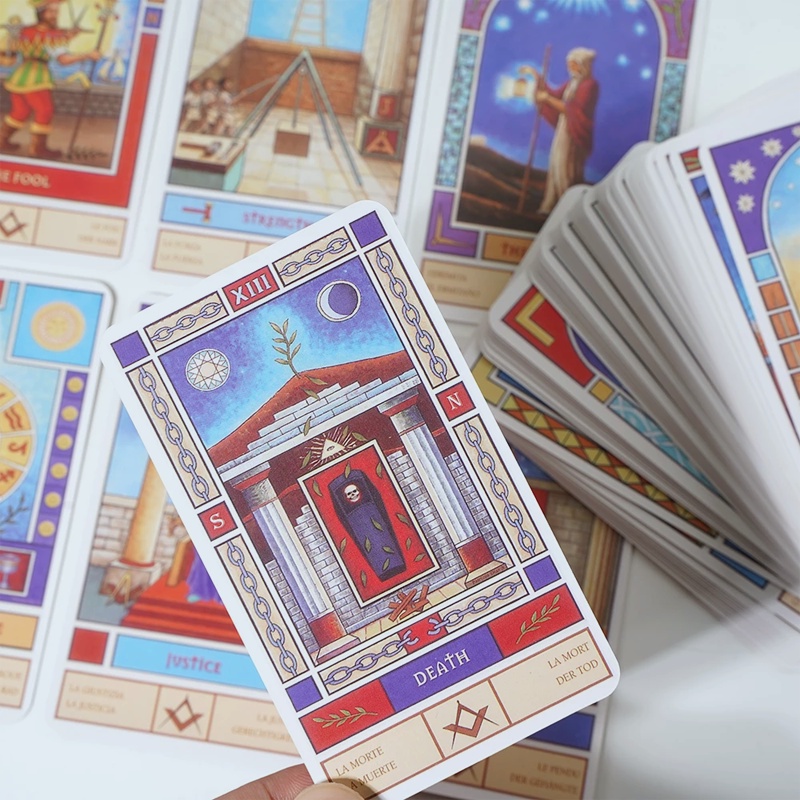 Masonic Tarot Card Game Thẻ Bài Tarot Thiết Kế Dễ Thương Chuyên Dùng