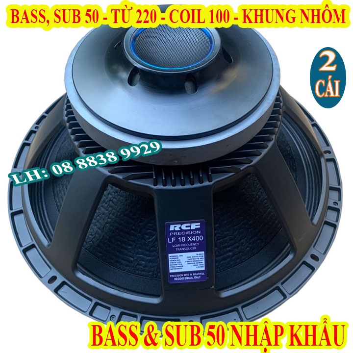 CẶP LOA BASS 50 RCF TỪ 220 COIL 100 NHẬP KHẨU CHINA - LOA BASS 5 TẤC - GIÁ 2 LOA