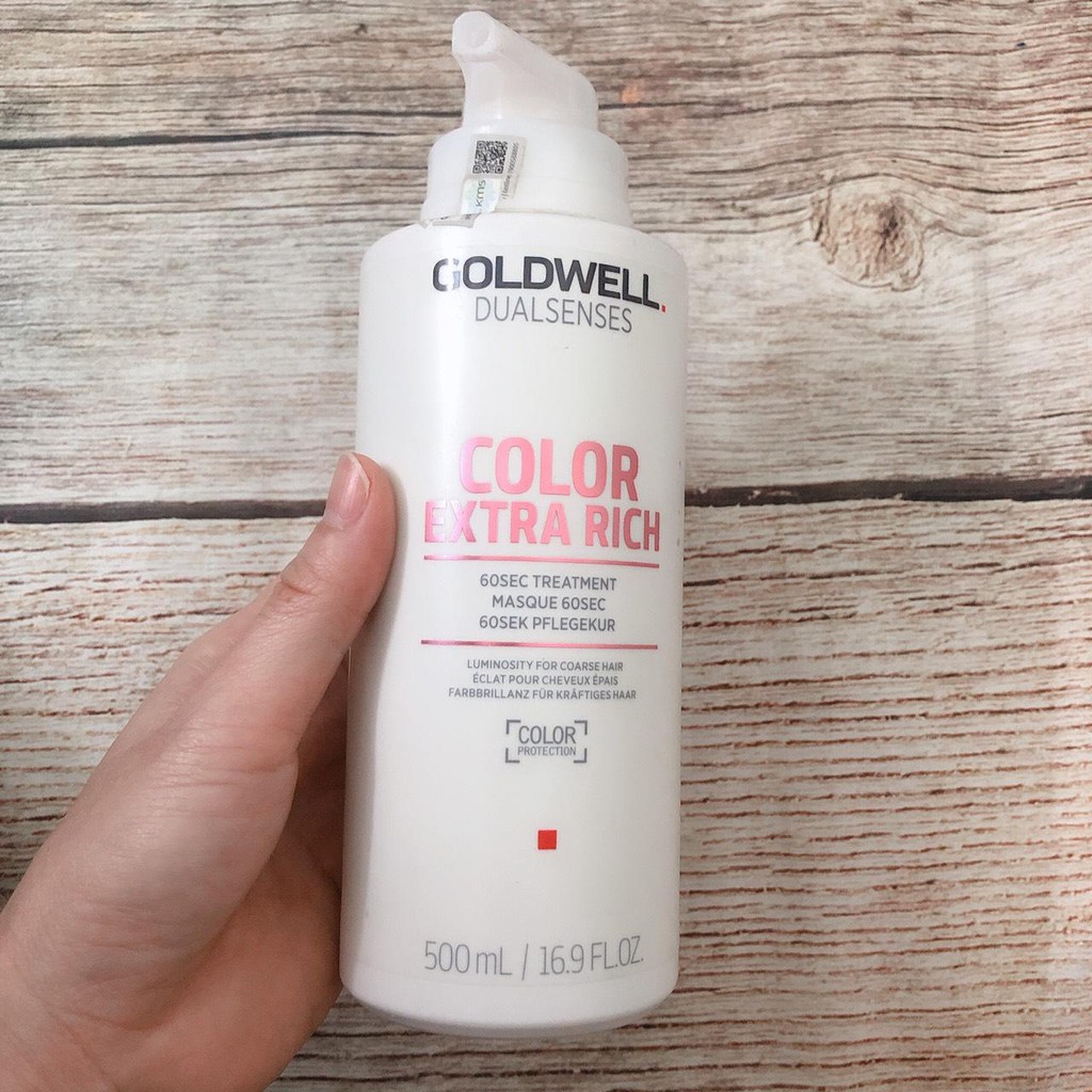 Dầu Hấp Ủ Phục Hồi Dưỡng Màu Nhuộm 60s Goldwell Color Extra Rich 500ml