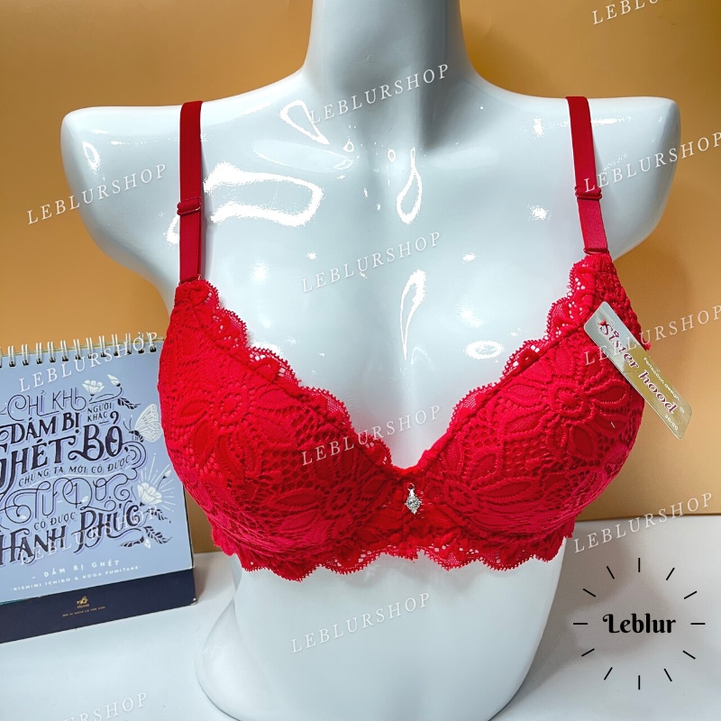 Áo ngực nữ ren mút kép, áo lót, nội y chip siêu nâng Thái Lan Sister hood 2116, Leblurshop