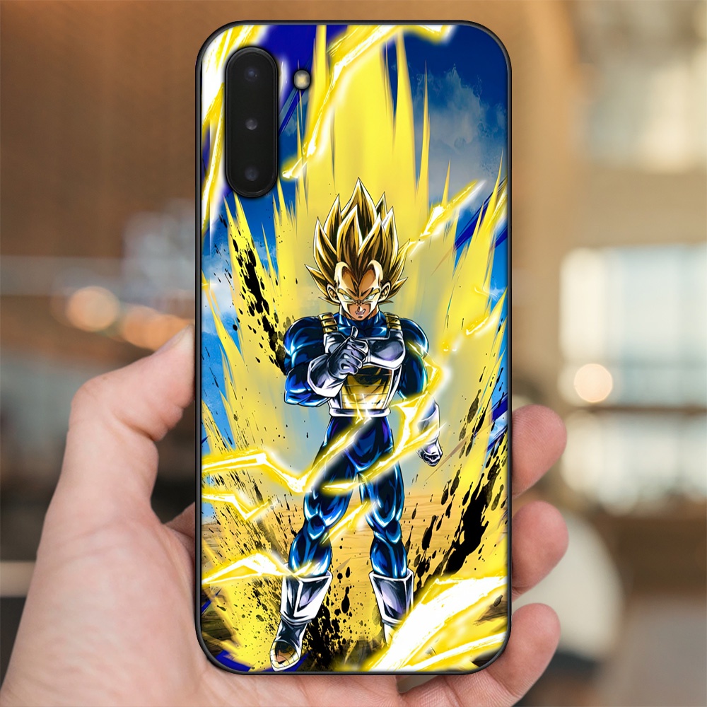 Ốp lưng Samsung Note 10 viền đen in hình Vegeta Dragon Ball