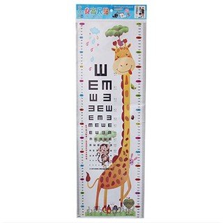 Decan dán tường thước đo chiều cao cho bé, decal
