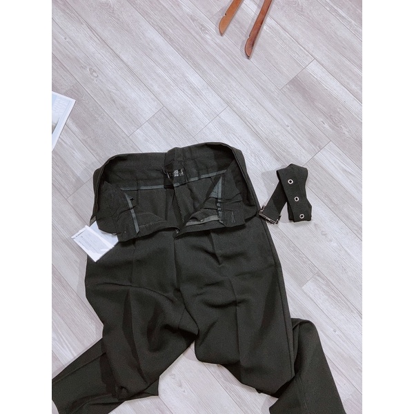 Quần baggy cạp V có đai Quần tuyết mưa kèm đai