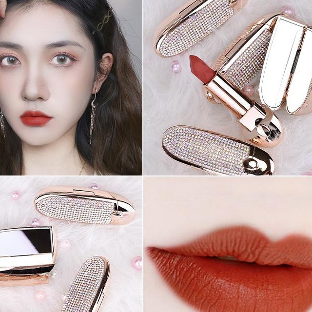 Son lì HOJO Princess đính hạt lấp lánh kèm gương [CHÍNH HÃNG] | BigBuy360 - bigbuy360.vn