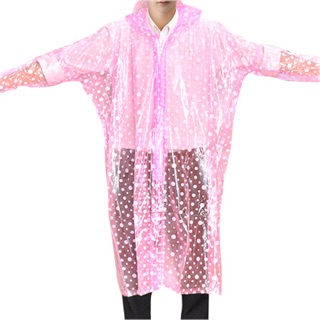 Áo mưa chấm bi trong suốt