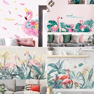 Tranh decal dán tường cây xanh, lá xanh họa tiết ghép