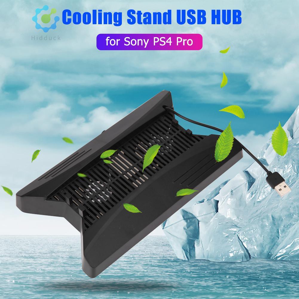 Bộ Đế Tản Nhiệt Hidduckgaming Kèm 3 Cổng Usb Cho Máy Chơi Game Sony Playstation Ps4 Pro