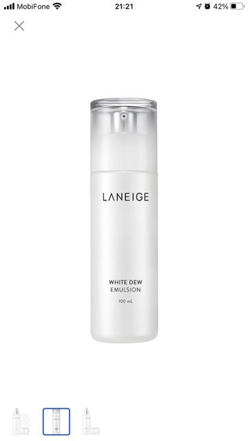 Sữa Dưỡng Trắng Da Laneige White Dew Emulsion 100ml