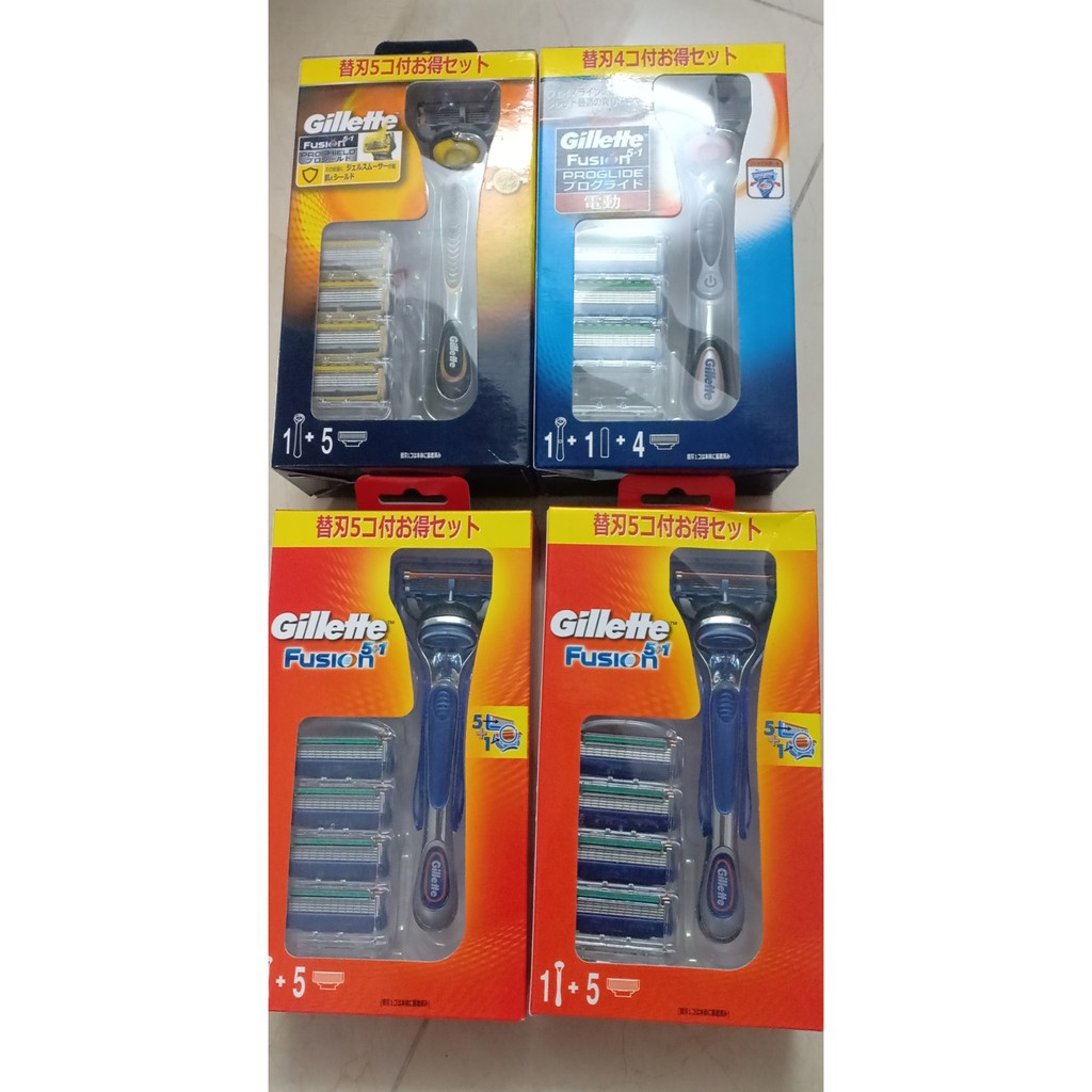 Sét dao cạo râu 5 lưỡi Gillette Fusion Proglide 5+1