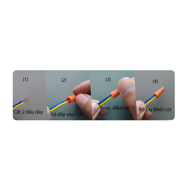 Combo 50 cút nối dây điện nhanh mã SP nối cho dây từ 0.75 - 2.5mm