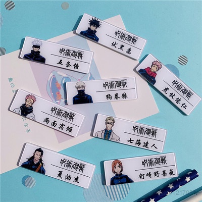 Huy hiệu cài áo họa tiết hoạt hình Gojo Satoru Yuji Megumi Nobara Suguru