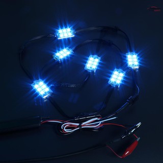 Motorcycle LED Lights 6PCS 36 LED RGB Light Kit Wireless Remote Control Motorcycle Multicolor Accent Lighting Kit