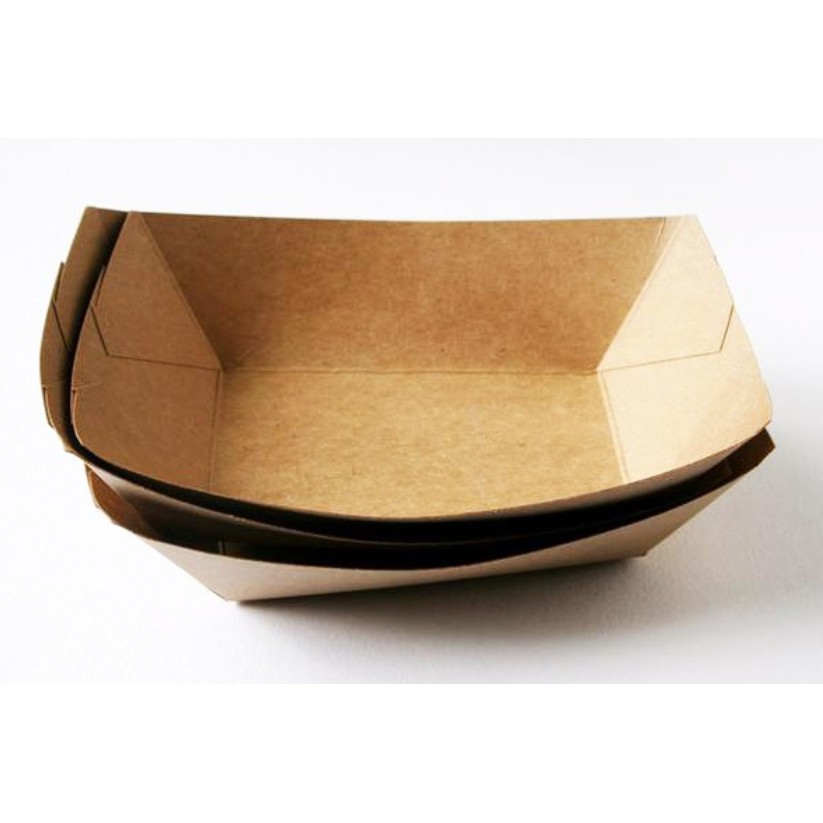 Khay giấy (xuồng)  đựng fastfood K15 (11x15x4.5cm 200 cai/đơn)