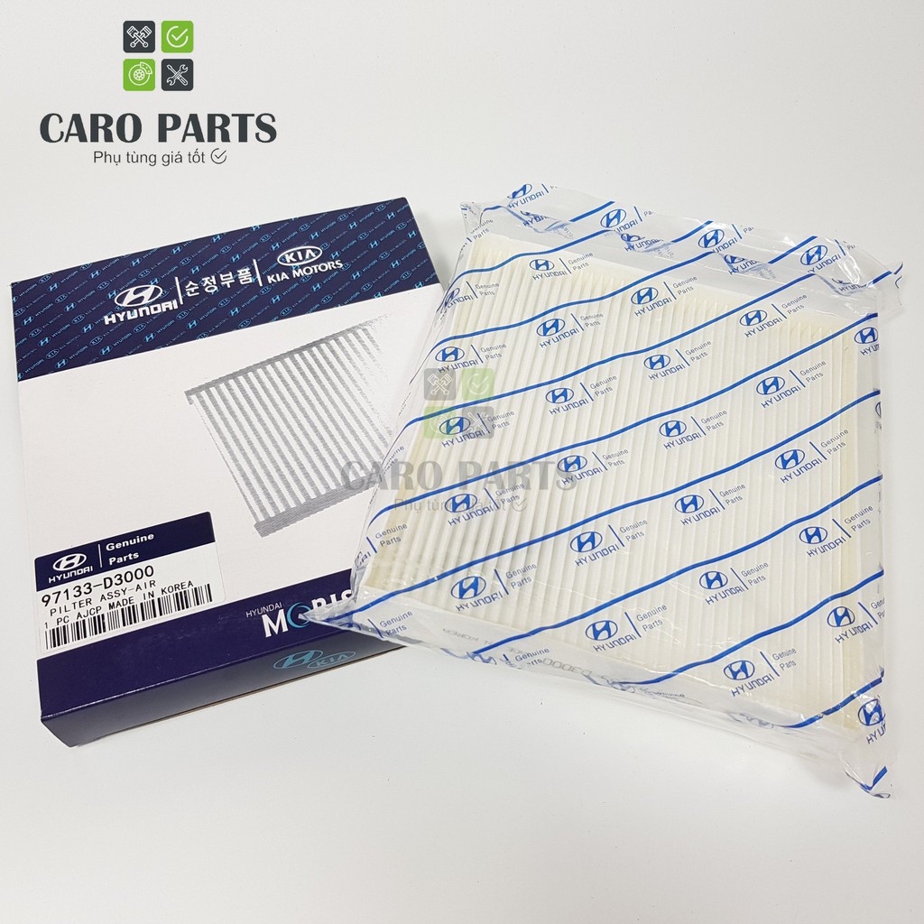 [Sỉ-Lẻ] Lọc gió điều hòa, máy lạnh Accent(2018-2020),Seltos, Tucson, Kona, Sportage Mã:97133D1000/97