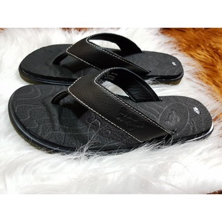 DÉP KẸP NAM DA BÒ DR 2A92 ĐEN