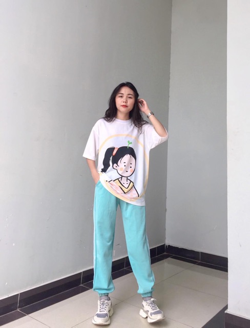 Set áo quần jogger hoạt hình cartoon siêu đẹp