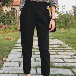 Quần tây baggy dây kéo hông