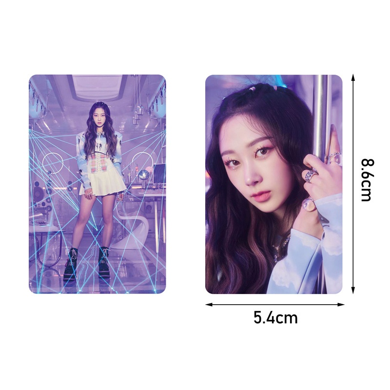 Set 8 tấm ảnh thẻ in hình các thành viên nhóm nhạc Aespa dành cho fan hâm mộ