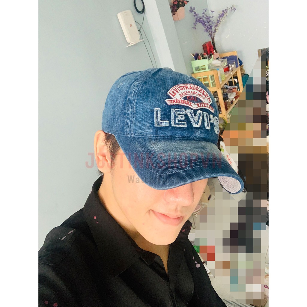 Nón Kết Mũ Lưỡi Trai Cap Jean Thêu LEVI'S Phong Cách Bụi Khỏe Khoắn Mạnh Mẽ - JKCL-2008-NJLV