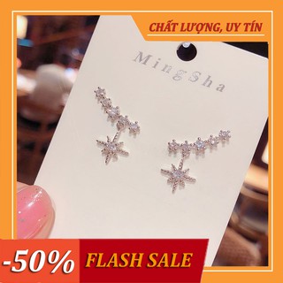 KHUYÊN BẠC 925, bông tai xinh, hoa tai 💎 Phong cách Hàn Quốc 💎 siêu xinh, TITAN không gỉ