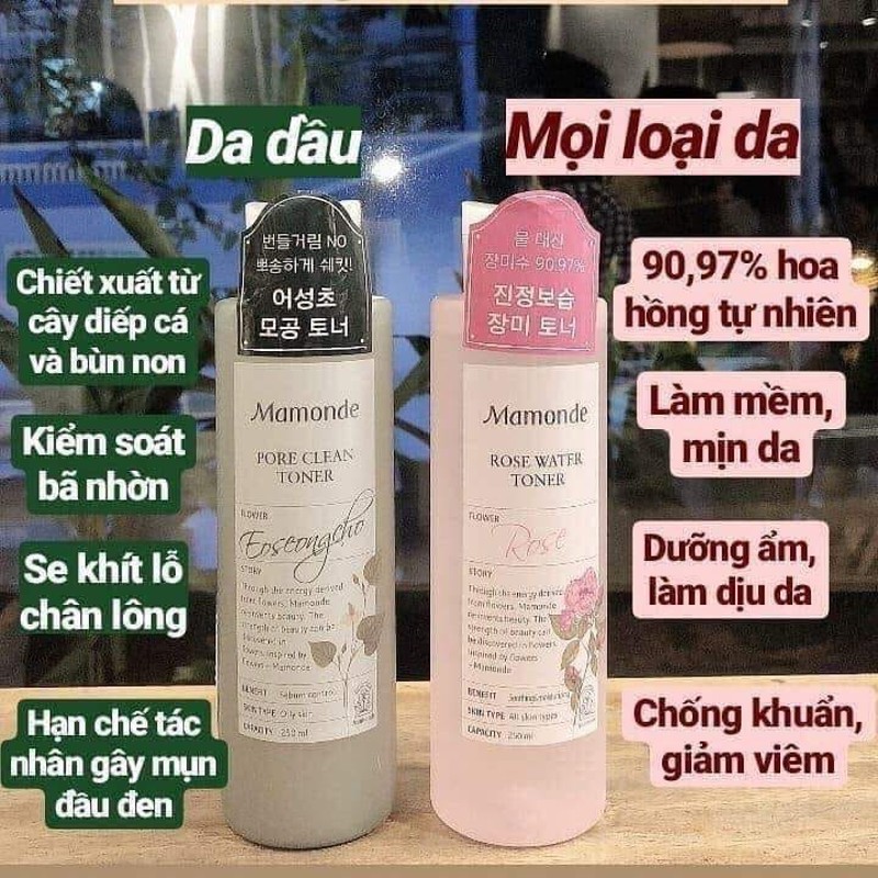 Nước Hoa Hồng Mamonde Rose Water Toner