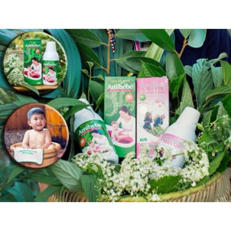 Nước tắm thảo dược JUSTBEBE/Amibebe 250ml