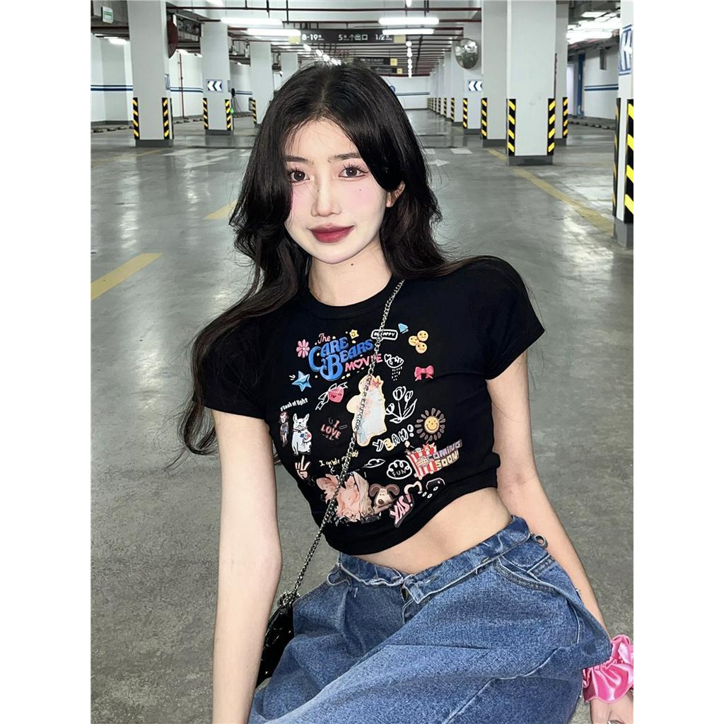 Áo Thun Ngắn Tay In Họa Tiết Thời Trang Mùa Hè 51287