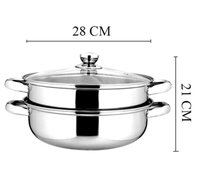 nồi hấp 2 tầng 28cm