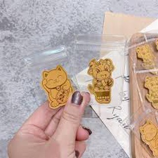 Trâu mèo thần tài dán ốp