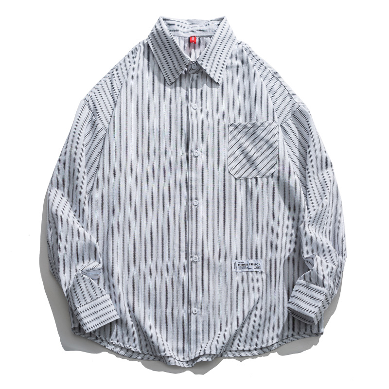 Áo sơ mi tay dài kẻ sọc thời trang Hàn quốc cho nam