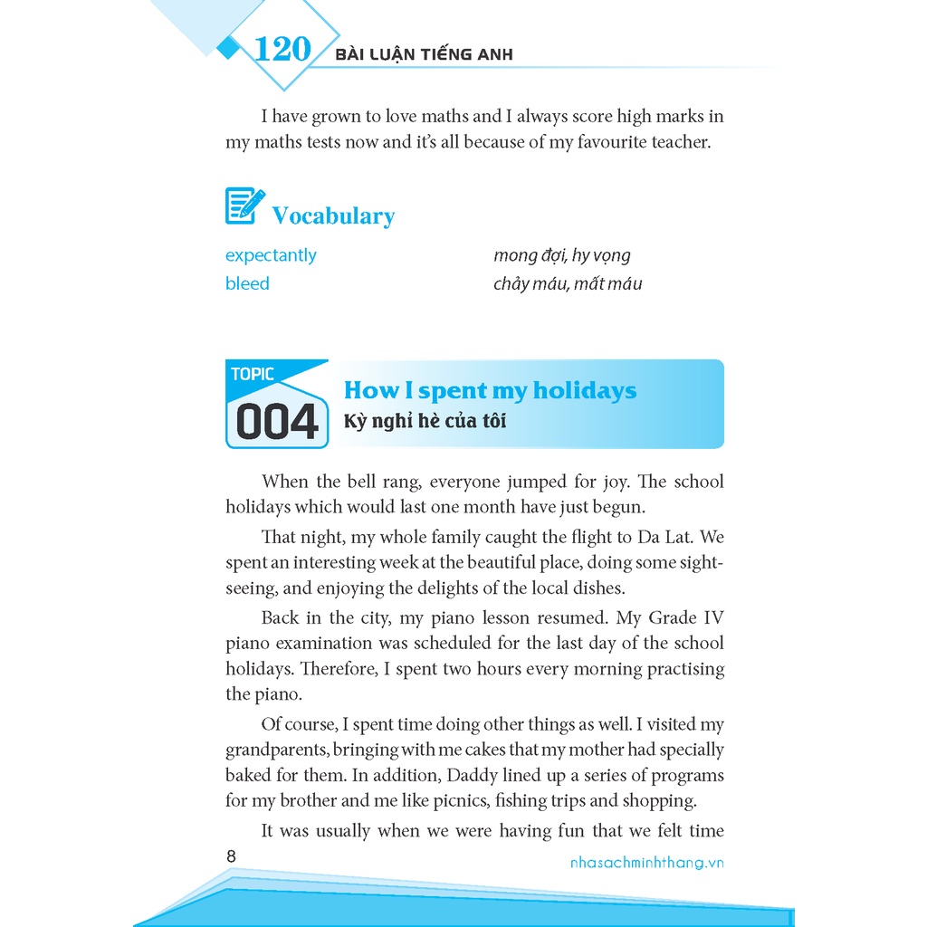 Sách - 120 bài luận tiếng Anh (bìa mềm)
