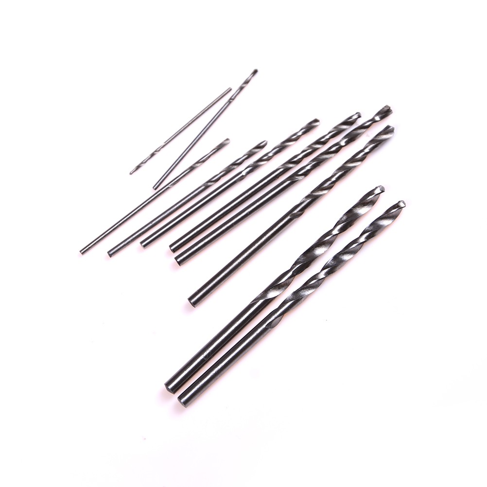 Máy Khoan Cầm Tay Mini Bằng Nhôm Kèm 10 Mũi Khoan Xoắn