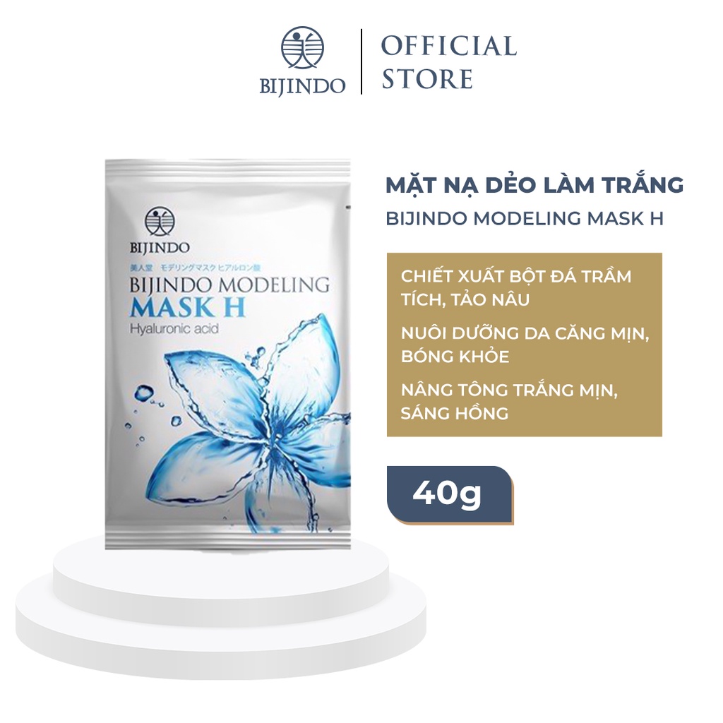 Mặt Nạ Dẻo Nhật Bản Cao Cấp BIJINDO 40g Dạng Bột | A - Cấp Ẩm Tái Tạo Tế Bào Gốc | C - Chống Lão Hoá | H - Làm Trắng Da