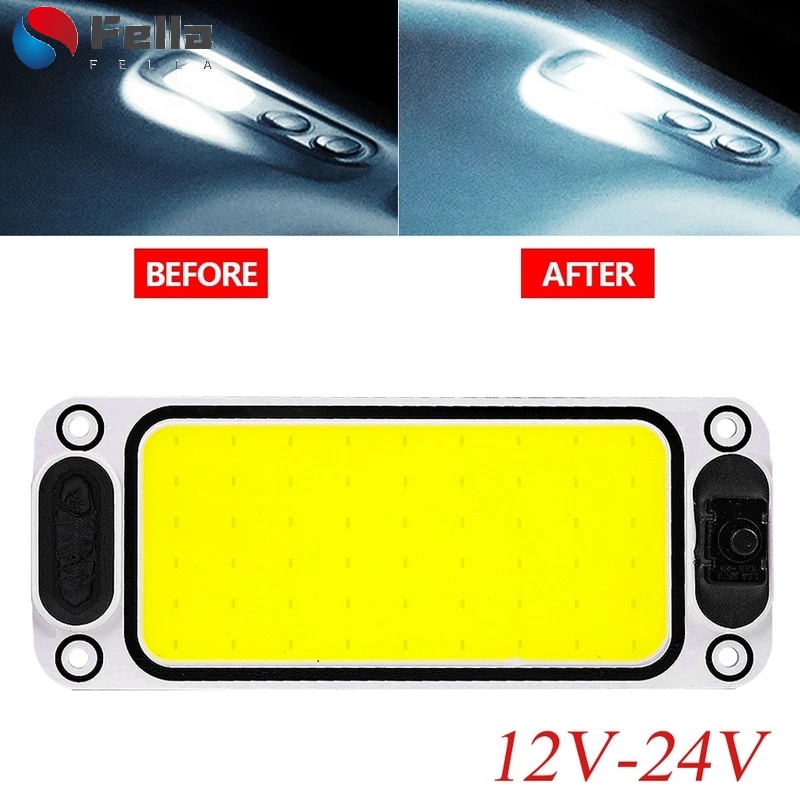 Đèn LED COB 12 / 24V 54 Bóng 16W Gắn Trần Xe Hơi / Xe Tải / Tàu Thuyền Đa Năng