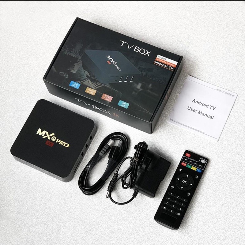 Tv Box Thông Minh Android Mxq Pro 4k Fleco Ram 2gb Rom 16gb Android 7 + Và Phụ Kiện