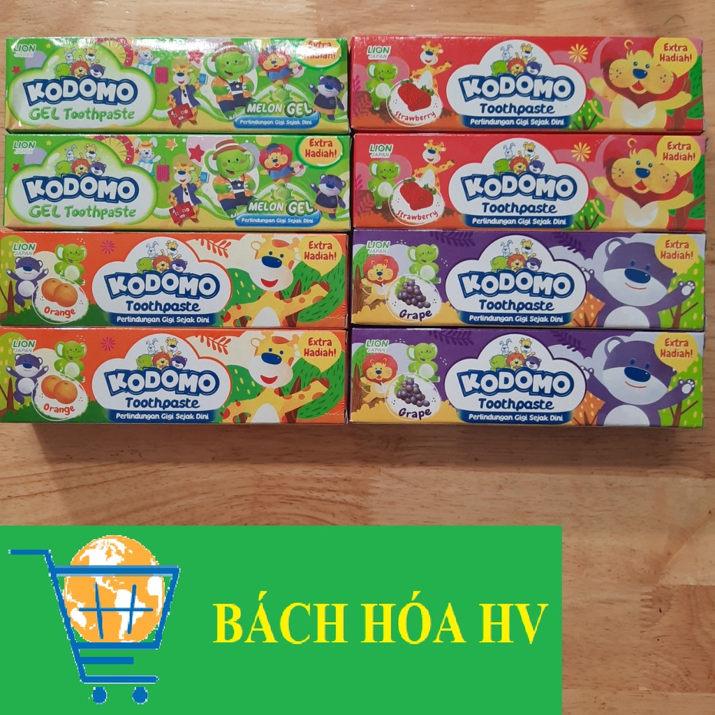 Combo 2 cây kem đánh răng em bé KODOMO 45g - BACH HOA HV