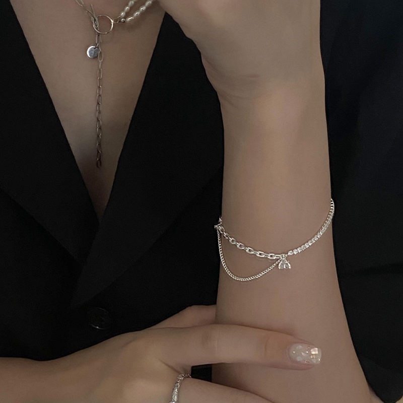 Phong cách thời trang Hàn Quốc có thể điều chỉnh Zircon Bracelet cho nữ
